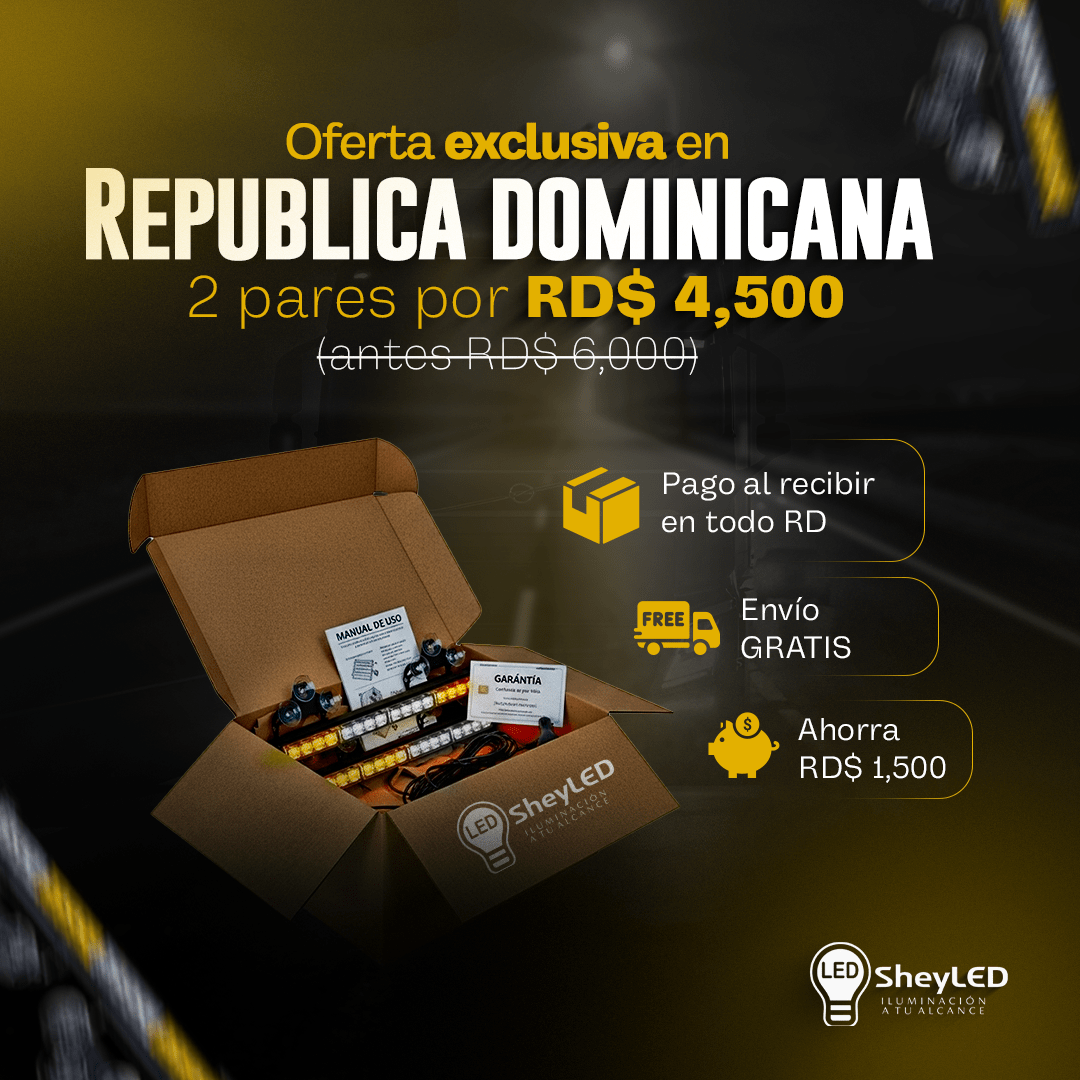 SheyLED™ Centella Cristal Doble Dominator – Hecha para buseteros que marcan territorio en la carretera.