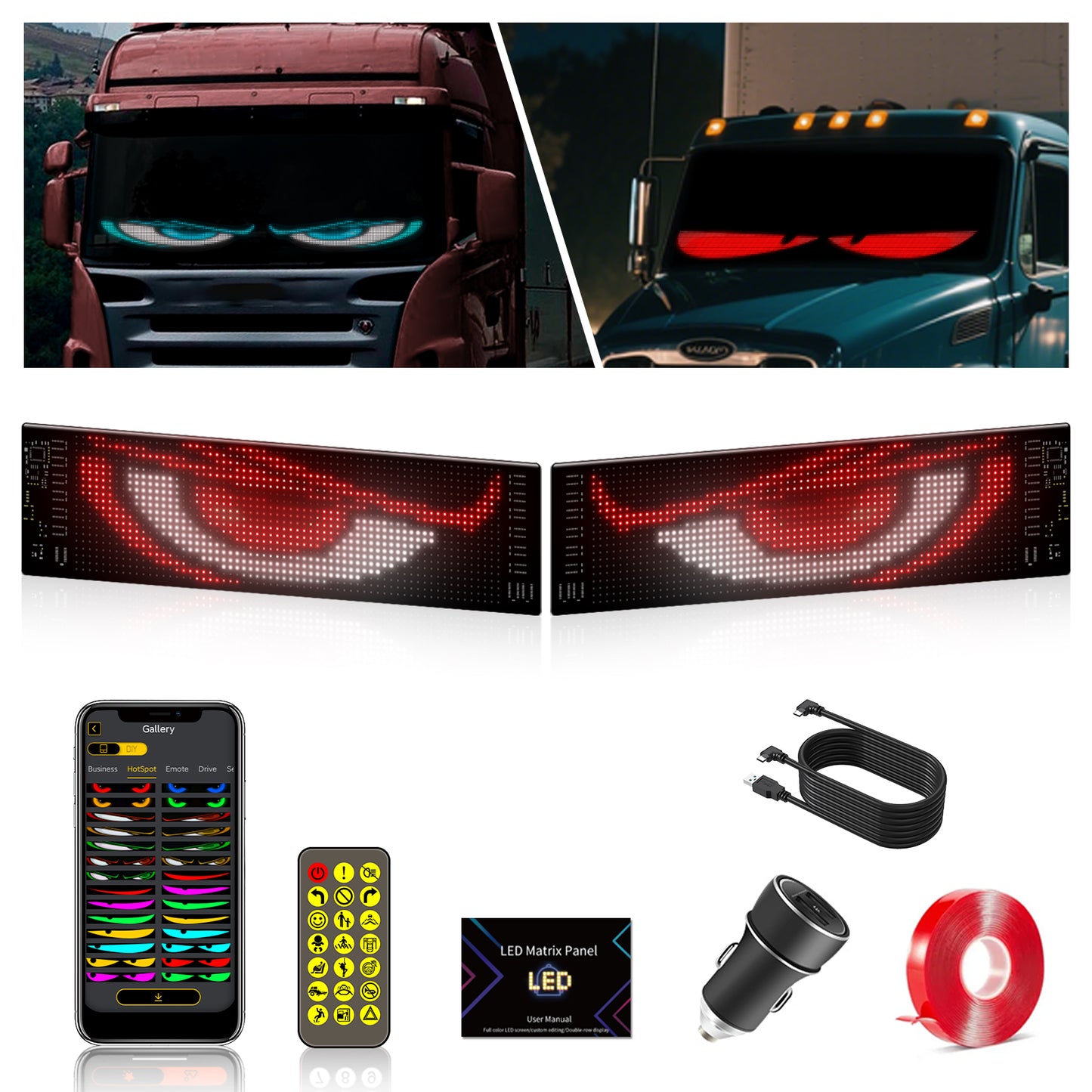 PANEL OJOS LED