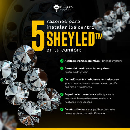 SheyLED™ JUEGO DE CENTRO 6 RUEDAS ARO – Envío Gratis RD