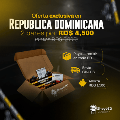 SheyLED™ Centella Cristal Doble Dominator – Hecha para buseteros que marcan territorio en la carretera.