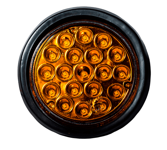 LUZ LED REDONDA TRASERA 4" GOMA