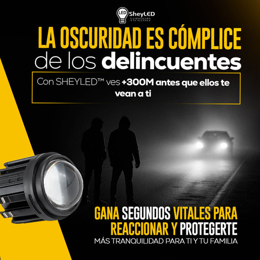 Pack de 2 Proyector Lupa SheyBeam™ – LED de Alta Intensidad profesional para carros y motocicletas
